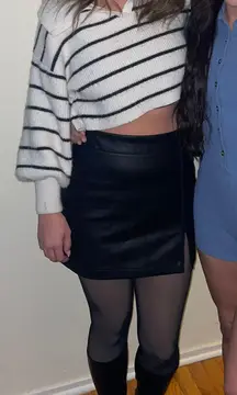 Leather Mini Skirt