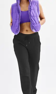 TEK GEAR Womens Soft Fleece Lined Athlesure Pants Size XL Long Black Pockets