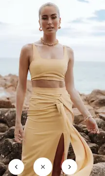 REVOLVE Yellow Skirt Set