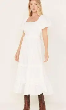 Cleobella Cherith Tier Midi Dress White Size XL NWT Timeless Elegance Western