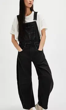Free People Barrel Overalls Good Luck