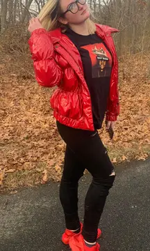 Red Puffy  Jacket