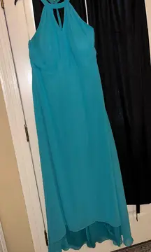 Jasmine Bridal Caribbean Blue bridesmaid dress