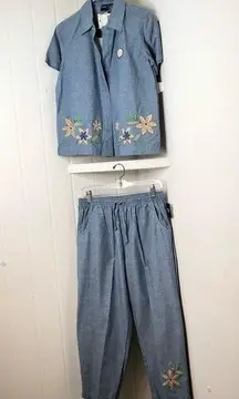 Women’s Small Layered Look Top w/Matching Pants