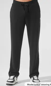 ALO | MICRO WAFFLE HIGH-WAIST PLEASANT WIDE LEG  | Small