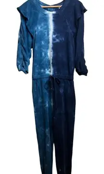 Something Navy Meghan Ruffle Tie Dye Jumpsuit Sz. XS