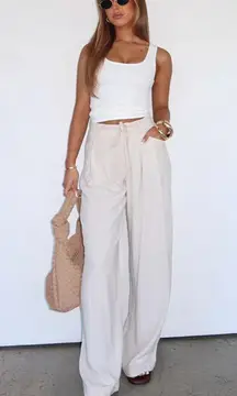 NWT White Fox Linen Pants Small