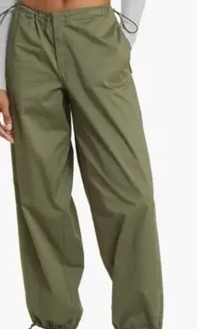 Pacsun Olive green parachute balloon pants NWT