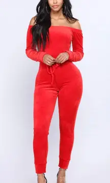 Fashion Nova Velvet Jumpsuit