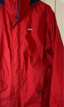 Patagonia GoreTex Waterproof Hooded Jacket Womens L Outdoor Adventure Gore-Tex