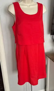Double Zero Red Sleeveless Dress size Large