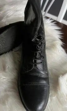 Equestrian Stylish Black Leather Field Boots by Effingham - Size 7 Med WC