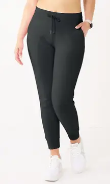 Tek Gear Sweatpants Size PM Black Ultrasoft Fleece Jogger Petite Women’s NWT