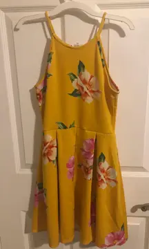 Floral Yellow Dress