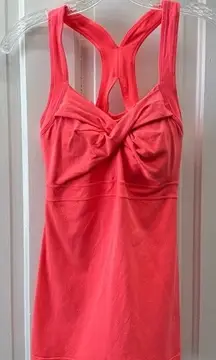 Athleta Jaya athletic tank top women's small with built in bra & removable cups