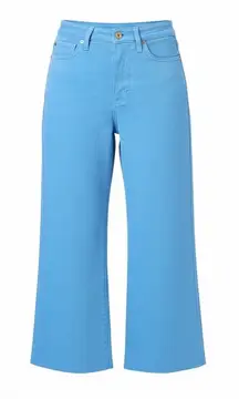 Judy Blue Tummy Control Crop Wide Leg Jeans Sky Blue 88843 Women’s Size 13 / 31