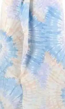 Lezat Joey Maxi Dress Ice Blue Tie Dye Medium New