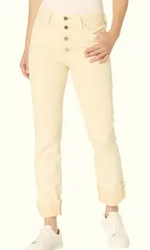 NWT Adriano Goldschmied Isabelle Button Up High-Rise Straight Leg Crop‎ Jeans 29