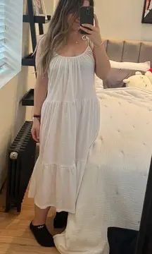 White Long Flowy Dress