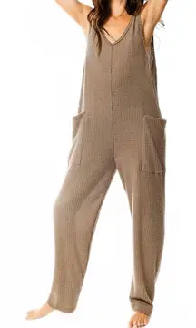 BUCKET LIST WAFFLE OAHU  WIDE LEG JUMPSUIT SIZE SMALL