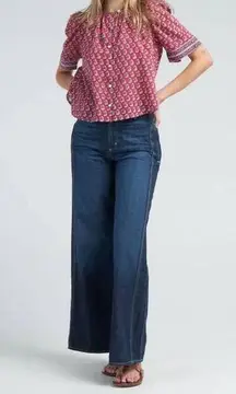 NWT Adriano Goldshmied 
Daily Blue Easy Wide Leg High Waist Jean Zephyr Sz 28