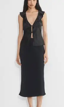 NWOT Aritzia Wilfred Tonka Satin Blouse