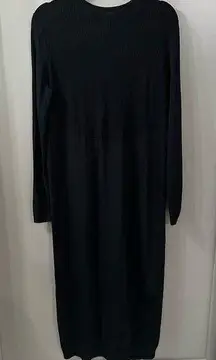 COS Black Long Sleeve Maxi Dress Size Medium