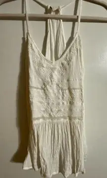 Roxy White Bohemian Sling Tank Women's Sz Small