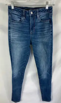 American Eagle 360 next level stretch super hi rise jegging 4 Short
