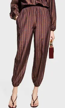 Tory Burch Dotted Windowpane Printed Ankle Pants – Women’s Size 14