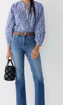 NEW J. Crew High-rise slim demi-boot jean in Surf wash Size 26