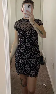 No Boundaries Floral Lace Dress