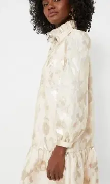 Tuckernuck Champagne Fil Coupe Palmerston Formal Mini Dress Size Medium NWT prep