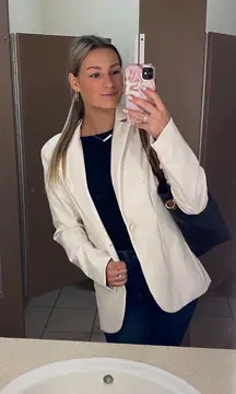 Pretty Little Thing Leather Blazer