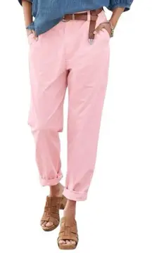 Sundance Womens Size 12 Blush Pink Lightweight Cotton Gathered Waist Junie Pants