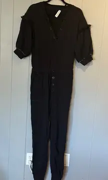 Something Navy Black Sweatsuit Size XS
