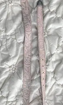 Vintage Pink And Silver Belt