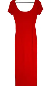 haute monde red dress Haute Monde Size Large Red Floral Velvet Womens Dress Fits Size 8 And 10