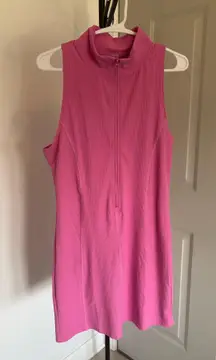 nwt mono b half zip lined ripped sleeveless dress