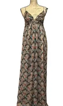 Buffalo David Bitton Maxi Dress Floral Strappy Size S