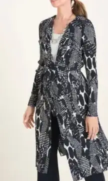 NWOT CHICO'S TRAVELERS COLLECTION Pleated Printed Jacket