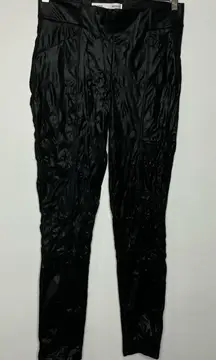 BKE black faux leather leggings‎ pants women’s size medium punk motorcycle party