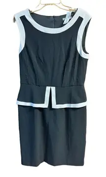 Roz & Ali Black/Gray Sleeveless Dress Sz 12 NWT