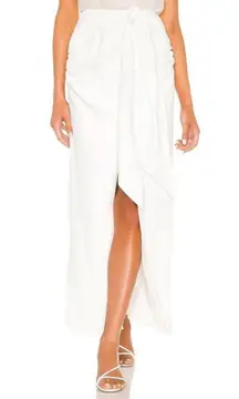 L'ACADEMIE Revolve The Rachela Maxi Skirt in White Womens Size S