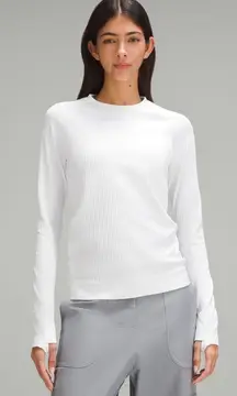 Restless Long Sleeve Pullover Lululemon White