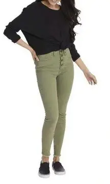 NWT Mud Pie Wells Button Fly Jeans in Sage