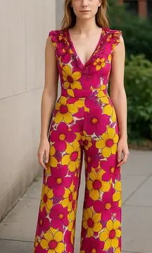 Feather & Find Boho Luxe Bewitched Floral Jumpsuit