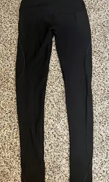 Skins Black Compression‎ Athletic Leggings Performance Sports Tights Size S