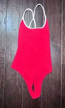 Red And White Bodysuit