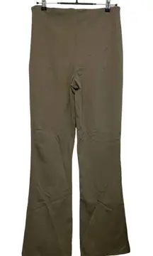 NWT Fabletics 24/7 Ponte Kick Flare Pants Size L Olive Green High‎ Rise Stretch